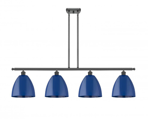 Plymouth - 4 Light - 48 inch - Matte Black - Stem hung - Island Light (3442|516-4I-BK-MBD-9-BL)