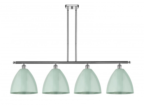 Plymouth - 4 Light - 50 inch - Polished Chrome - Cord hung - Island Light (3442|516-4I-PC-MBD-12-SF)