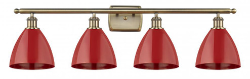 Plymouth - 4 Light - 38 inch - Antique Brass - Bath Vanity Light (3442|516-4W-AB-MBD-75-RD)