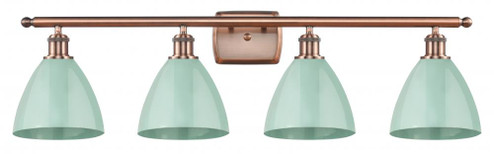 Plymouth - 4 Light - 38 inch - Antique Copper - Bath Vanity Light (3442|516-4W-AC-MBD-75-SF)