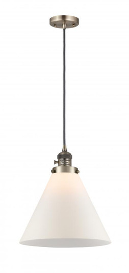 Cone - 1 Light - 12 inch - Antique Brass - Cord hung - Mini Pendant (3442|201CSW-AB-G41-L)