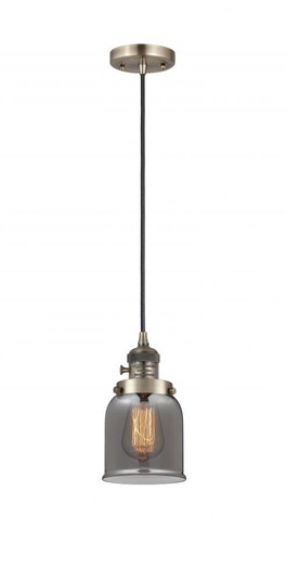 Bell - 1 Light - 5 inch - Antique Brass - Cord hung - Mini Pendant (3442|201CSW-AB-G53-LED)