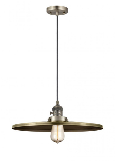 Appalachian - 1 Light - 16 inch - Antique Brass - Cord hung - Mini Pendant (3442|201CSW-AB-MFR-AB-16)