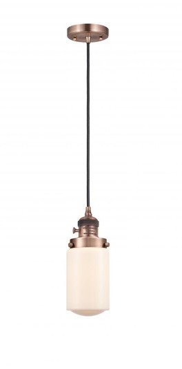 Dover - 1 Light - 5 inch - Antique Copper - Cord hung - Mini Pendant (3442|201CSW-AC-G311)