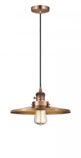 Appalachian - 1 Light - 12 inch - Antique Copper - Cord hung - Mini Pendant (3442|201CSW-AC-MFR-AC-12)