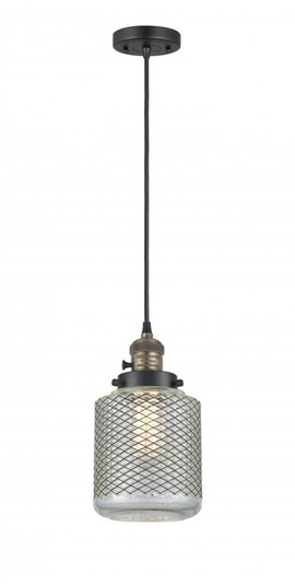 Stanton - 1 Light - 6 inch - Black Antique Brass - Cord hung - Mini Pendant (3442|201CSW-BAB-G262-LED)