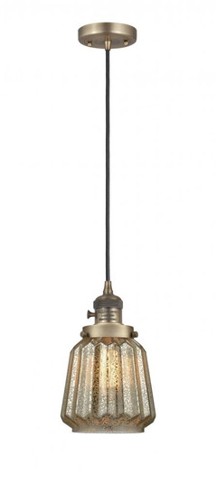 Chatham - 1 Light - 7 inch - Brushed Brass - Cord hung - Mini Pendant (3442|201CSW-BB-G146-LED)