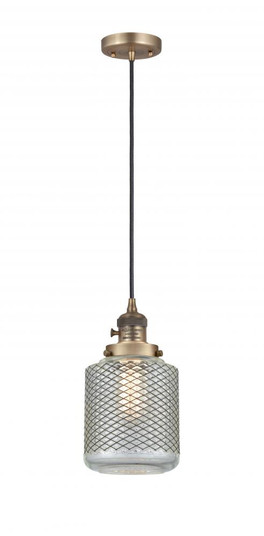 Stanton - 1 Light - 6 inch - Brushed Brass - Cord hung - Mini Pendant (3442|201CSW-BB-G262-LED)