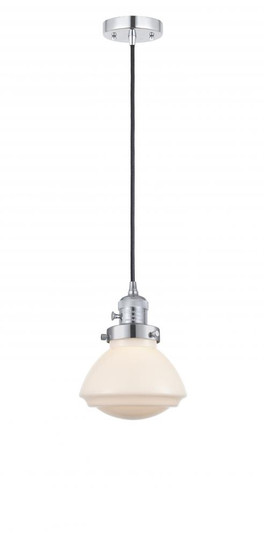 Olean - 1 Light - 7 inch - Polished Chrome - Cord hung - Mini Pendant (3442|201CSW-PC-G321-LED)
