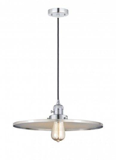 Appalachian - 1 Light - 16 inch - Polished Chrome - Cord hung - Mini Pendant (3442|201CSW-PC-MFR-PC-16-LED)
