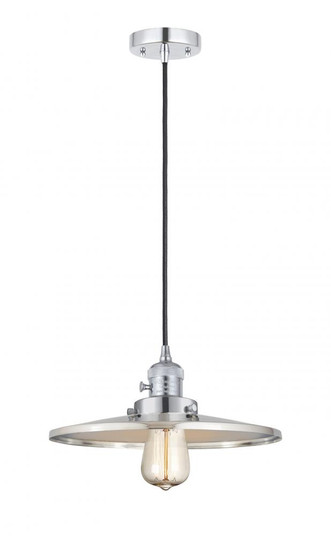 Appalachian - 1 Light - 12 inch - Polished Chrome - Cord hung - Mini Pendant (3442|201CSW-PC-MFR-PC-12-LED)
