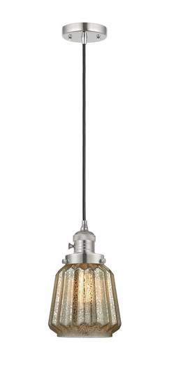 Chatham - 1 Light - 7 inch - Polished Nickel - Cord hung - Mini Pendant (3442|201CSW-PN-G146-LED)