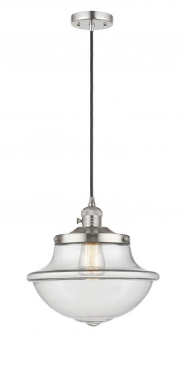 Oxford - 1 Light - 12 inch - Polished Nickel - Cord hung - Mini Pendant (3442|201CSW-PN-G542-LED)