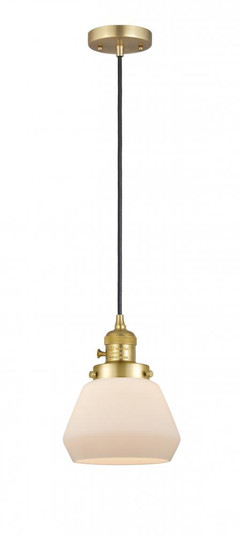Fulton - 1 Light - 7 inch - Satin Gold - Cord hung - Mini Pendant (3442|201CSW-SG-G171)