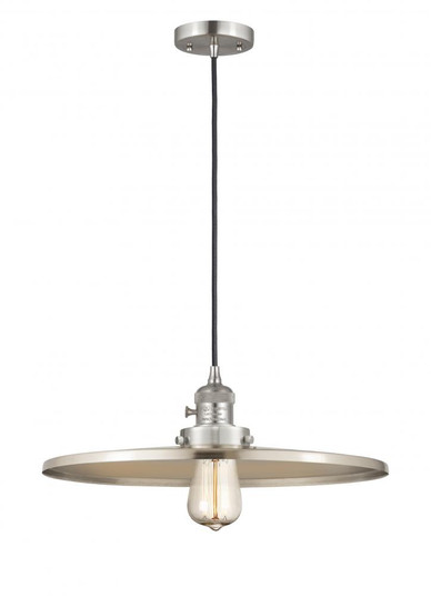 Appalachian - 1 Light - 16 inch - Brushed Satin Nickel - Cord hung - Mini Pendant (3442|201CSW-SN-MFR-SN-16)