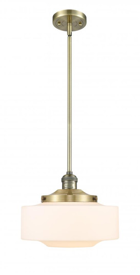 Bridgeton - 1 Light - 12 inch - Antique Brass - Stem Hung - Mini Pendant (3442|201S-AB-G691-12)