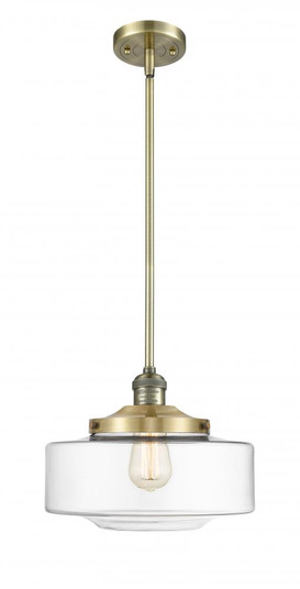 Bridgeton - 1 Light - 12 inch - Antique Brass - Stem Hung - Mini Pendant (3442|201S-AB-G692-12)