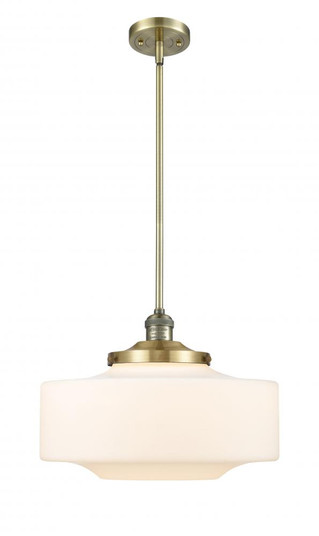 Bridgeton - 1 Light - 16 inch - Antique Brass - Stem Hung - Mini Pendant (3442|201S-AB-G691-16-LED)