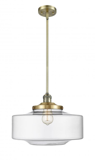 Bridgeton - 1 Light - 16 inch - Antique Brass - Stem Hung - Mini Pendant (3442|201S-AB-G692-16)