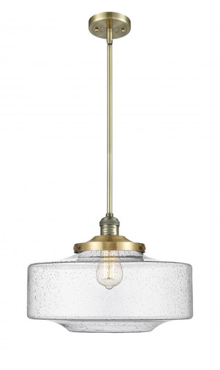 Bridgeton - 1 Light - 12 inch - Antique Brass - Stem Hung - Mini Pendant (3442|201S-AB-G694-16-LED)