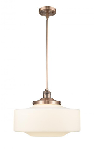 Bridgeton - 1 Light - 12 inch - Antique Copper - Stem Hung - Mini Pendant (3442|201S-AC-G691-16-LED)