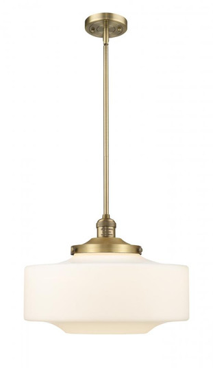 Bridgeton - 1 Light - 16 inch - Brushed Brass - Stem Hung - Mini Pendant (3442|201S-BB-G691-16-LED)