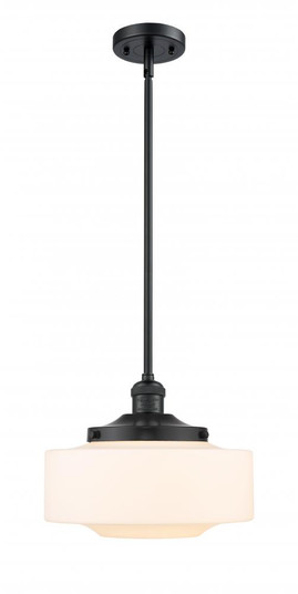Bridgeton - 1 Light - 12 inch - Matte Black - Stem Hung - Mini Pendant (3442|201S-BK-G691-12)