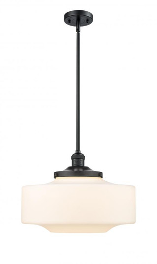 Bridgeton - 1 Light - 16 inch - Matte Black - Stem Hung - Mini Pendant (3442|201S-BK-G691-16-LED)