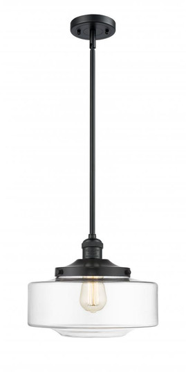 Bridgeton - 1 Light - 12 inch - Matte Black - Stem Hung - Mini Pendant (3442|201S-BK-G692-12)