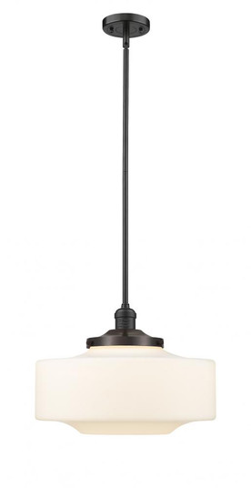 Bridgeton - 1 Light - 16 inch - Oil Rubbed Bronze - Stem Hung - Mini Pendant (3442|201S-OB-G691-16-LED)