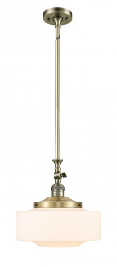 Bridgeton - 1 Light - 12 inch - Antique Brass - Stem Hung - Mini Pendant (3442|206-AB-G691-12-LED)