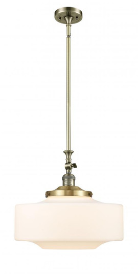 Bridgeton - 1 Light - 16 inch - Antique Brass - Stem Hung - Mini Pendant (3442|206-AB-G691-16-LED)