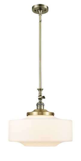 Bridgeton - 1 Light - 16 inch - Antique Brass - Stem Hung - Adjustable Mini Pendant (3442|206-AB-G691-16)