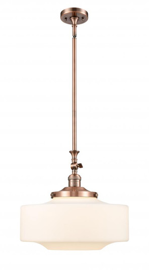 Bridgeton - 1 Light - 16 inch - Antique Copper - Stem Hung - Adjustable Mini Pendant (3442|206-AC-G691-16-LED)