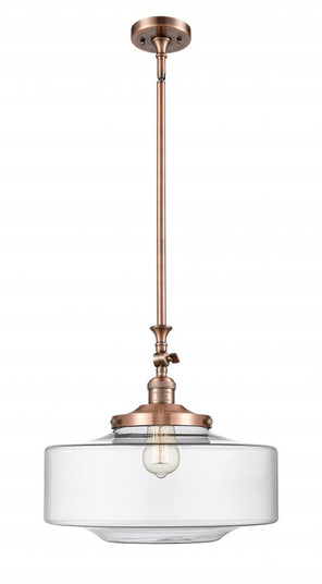 Bridgeton - 1 Light - 16 inch - Antique Copper - Stem Hung - Adjustable Mini Pendant (3442|206-AC-G692-16-LED)