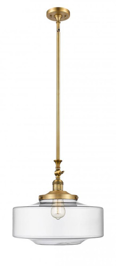 Bridgeton - 1 Light - 16 inch - Brushed Brass - Stem Hung - Adjustable Mini Pendant (3442|206-BB-G692-16)