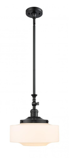 Bridgeton - 1 Light - 12 inch - Matte Black - Stem Hung - Mini Pendant (3442|206-BK-G691-12)