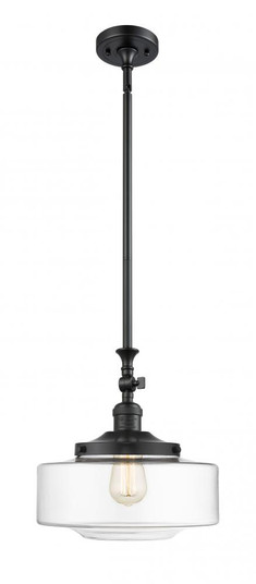 Bridgeton - 1 Light - 12 inch - Matte Black - Stem Hung - Adjustable Mini Pendant (3442|206-BK-G692-12)