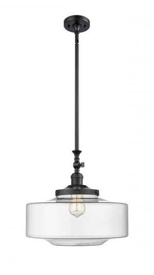 Bridgeton - 1 Light - 16 inch - Matte Black - Stem Hung - Adjustable Mini Pendant (3442|206-BK-G692-16)