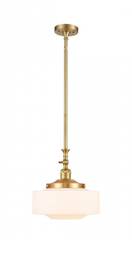 Bridgeton - 1 Light - 12 inch - Satin Gold - Stem Hung - Adjustable Mini Pendant (3442|206-SG-G691-12-LED)