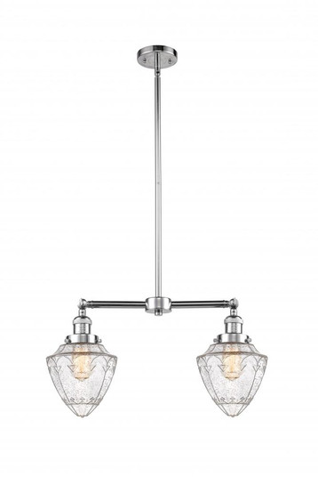 Bullet - 2 Light - 24 inch - Polished Chrome - Stem Hung - Adjustable Island Light (3442|209-PC-G664-7)