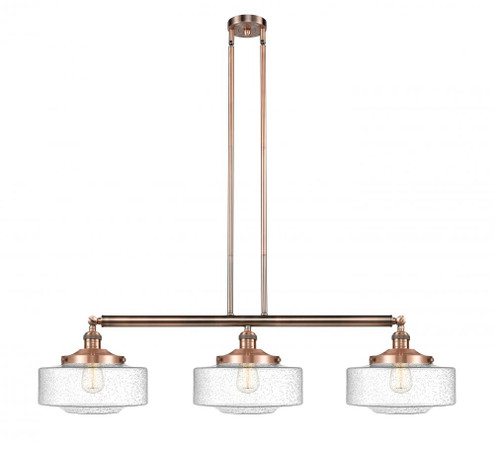 Bridgeton - 3 Light - 44 inch - Antique Copper - Stem Hung - Adjustable Island Light (3442|213-AC-G694-12-LED)