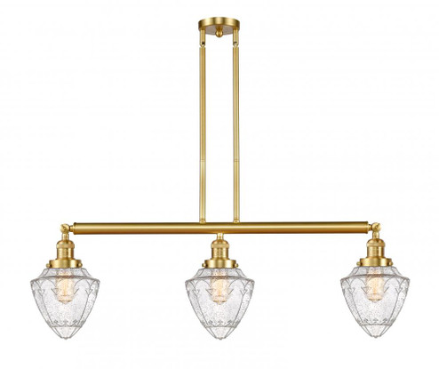 Bullet - 3 Light - 38 inch - Satin Gold - Stem Hung - Island Light (3442|213-SG-G664-7)