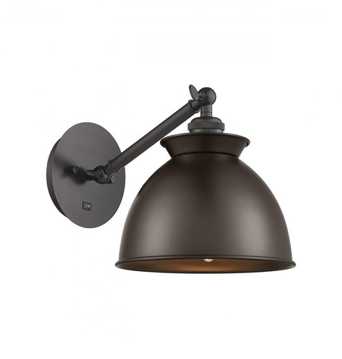 Adirondack - 1 Light - 8 inch - Oil Rubbed Bronze - Adjustable Sconce (3442|317-1W-OB-M14-OB)