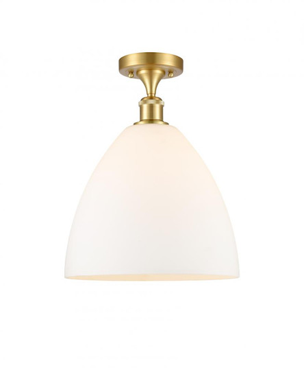 Bristol - 1 Light - 12 inch - Satin Gold - Semi-Flush Mount (3442|516-1C-SG-GBD-121)