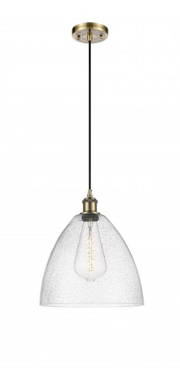 Bristol - 1 Light - 12 inch - Antique Brass - Cord hung - Mini Pendant (3442|516-1P-AB-GBD-124)