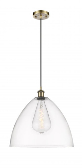 Bristol - 1 Light - 16 inch - Antique Brass - Cord hung - Pendant (3442|516-1P-AB-GBD-162-LED)