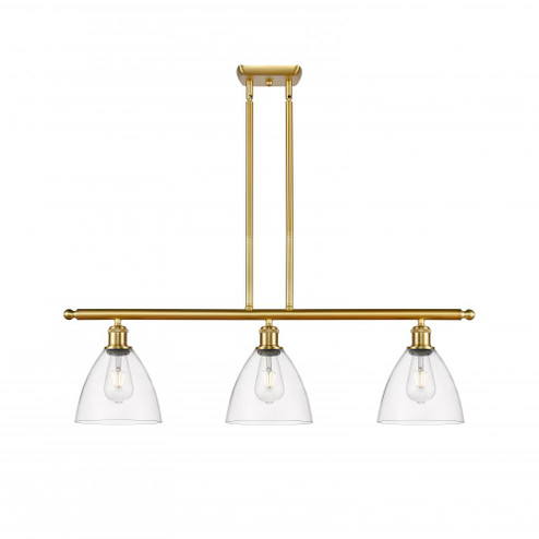 Bristol - 3 Light - 36 inch - Satin Gold - Stem hung - Island Light (3442|516-3I-SG-GBD-752)