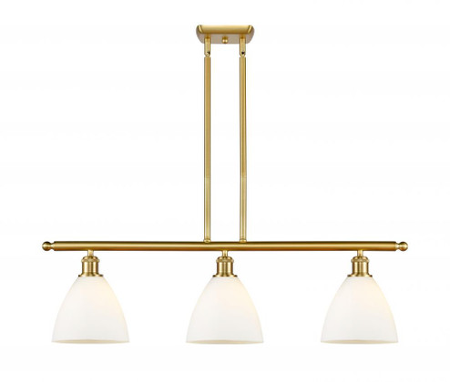 Bristol - 3 Light - 36 inch - Satin Gold - Cord hung - Island Light (3442|516-3I-SG-GBD-751-LED)