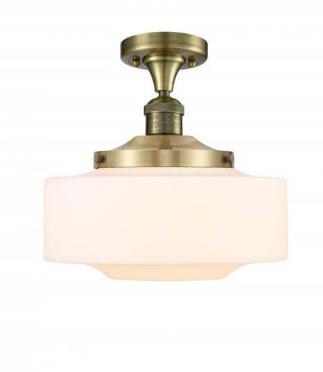 Bridgeton - 1 Light - 12 inch - Antique Brass - Semi-Flush Mount (3442|517-1CH-AB-G691-12)